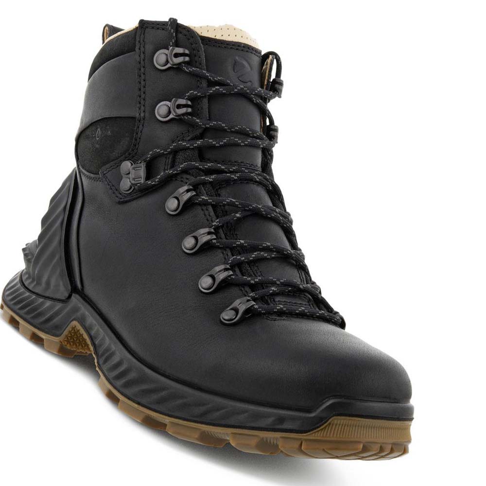 Férfi Ecco Exohike Retro Hiker Csizma Fekete | HU 436LIS